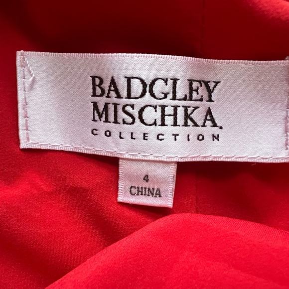 NWT red Badgley Mischka dress (4) - Picture 3 of 6